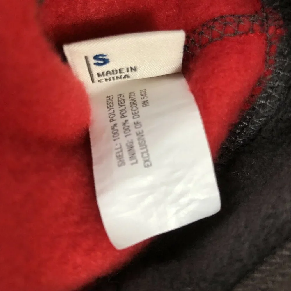 Old Navy Fleece Beanie -‎ Red and Gray Ohio State Colors - Size S
